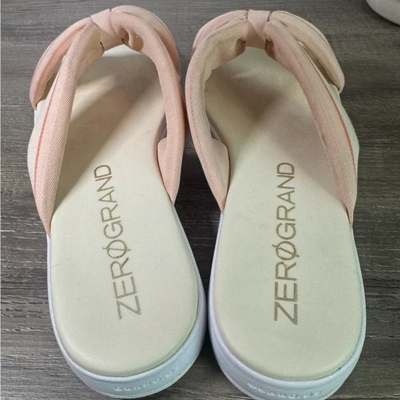 Cole Haan Zerogrand Flat Knotted Slide Sandals size 8 EUC - Picture 6 of 9